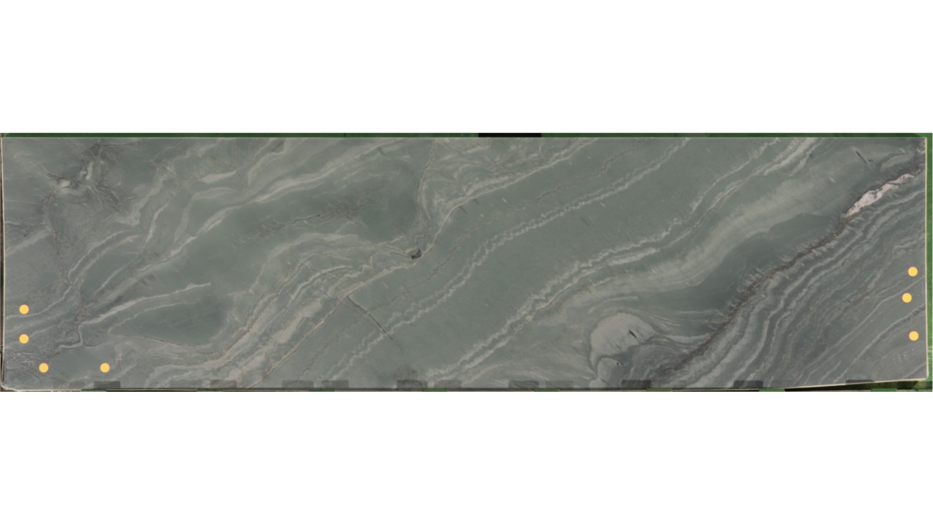 Natural Stone Verdevivo Satin Quartzite 3cm remnant, 127" × 33", on hand in Bensenville