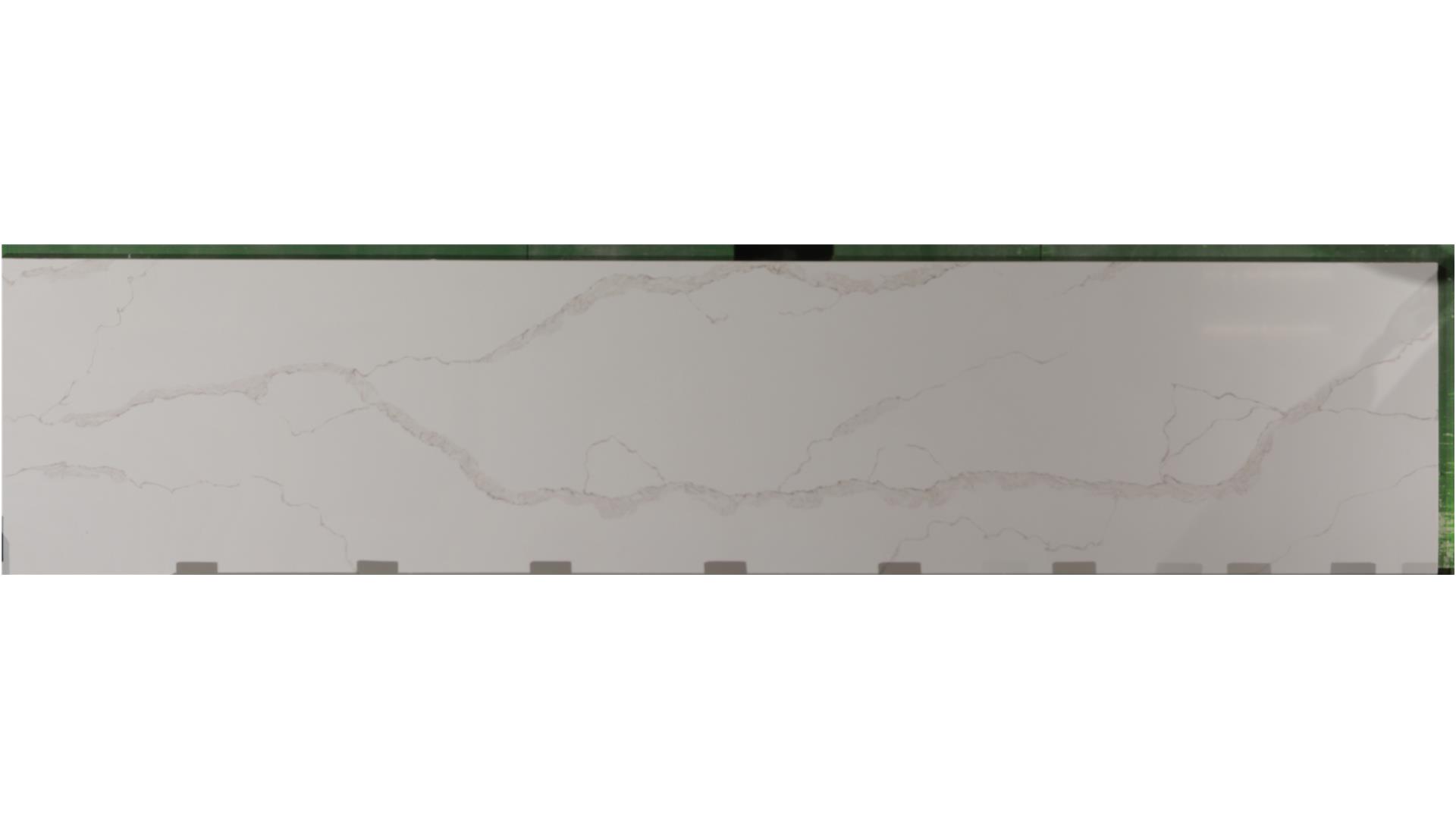 Hanstone Calacatta Gold 2cm remnant, 130" × 27", on hand in Bensenville
