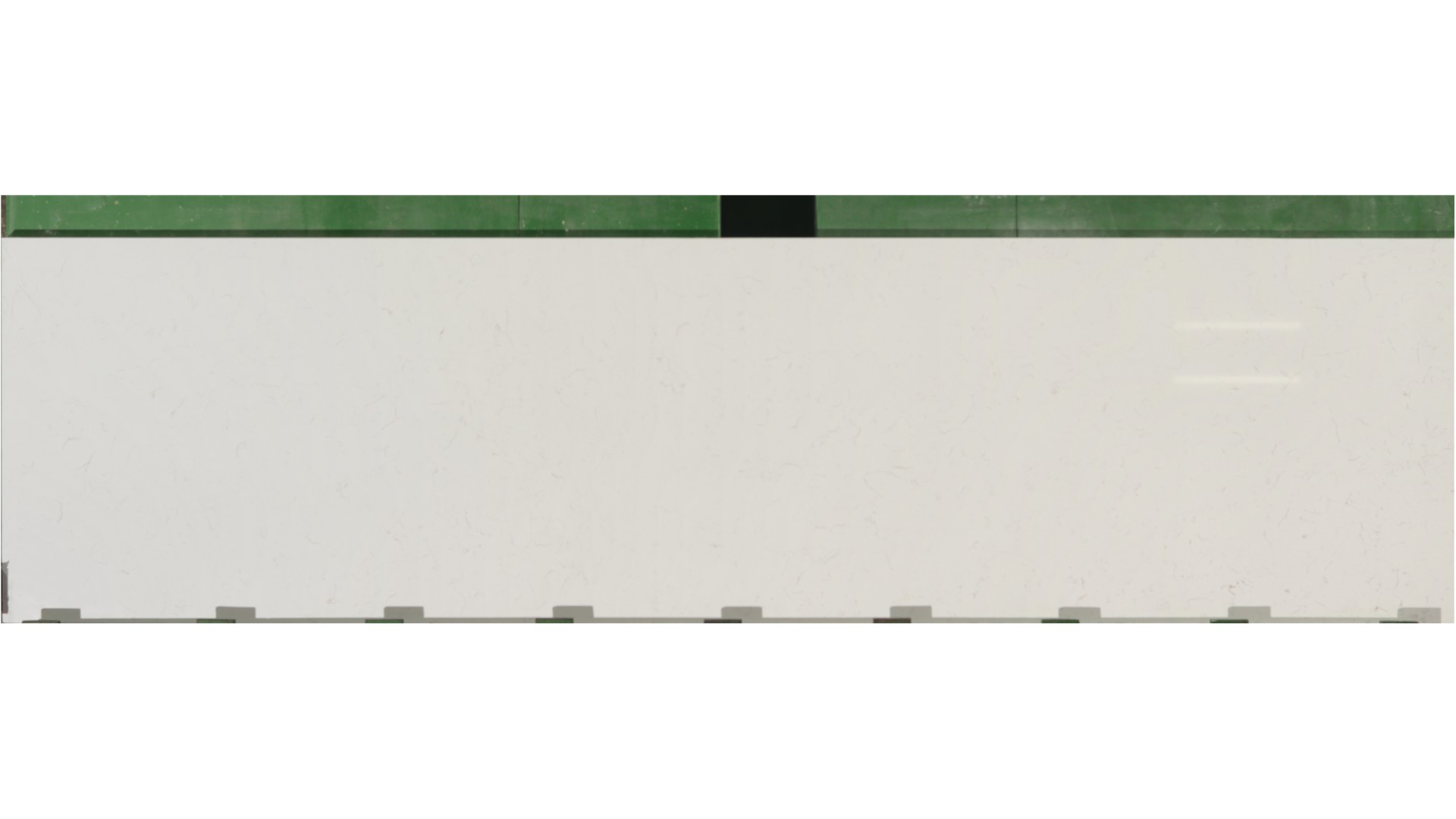 Q-Quartz Carrara Miksa 3cm remnant, 137" × 35", on hand in Bensenville