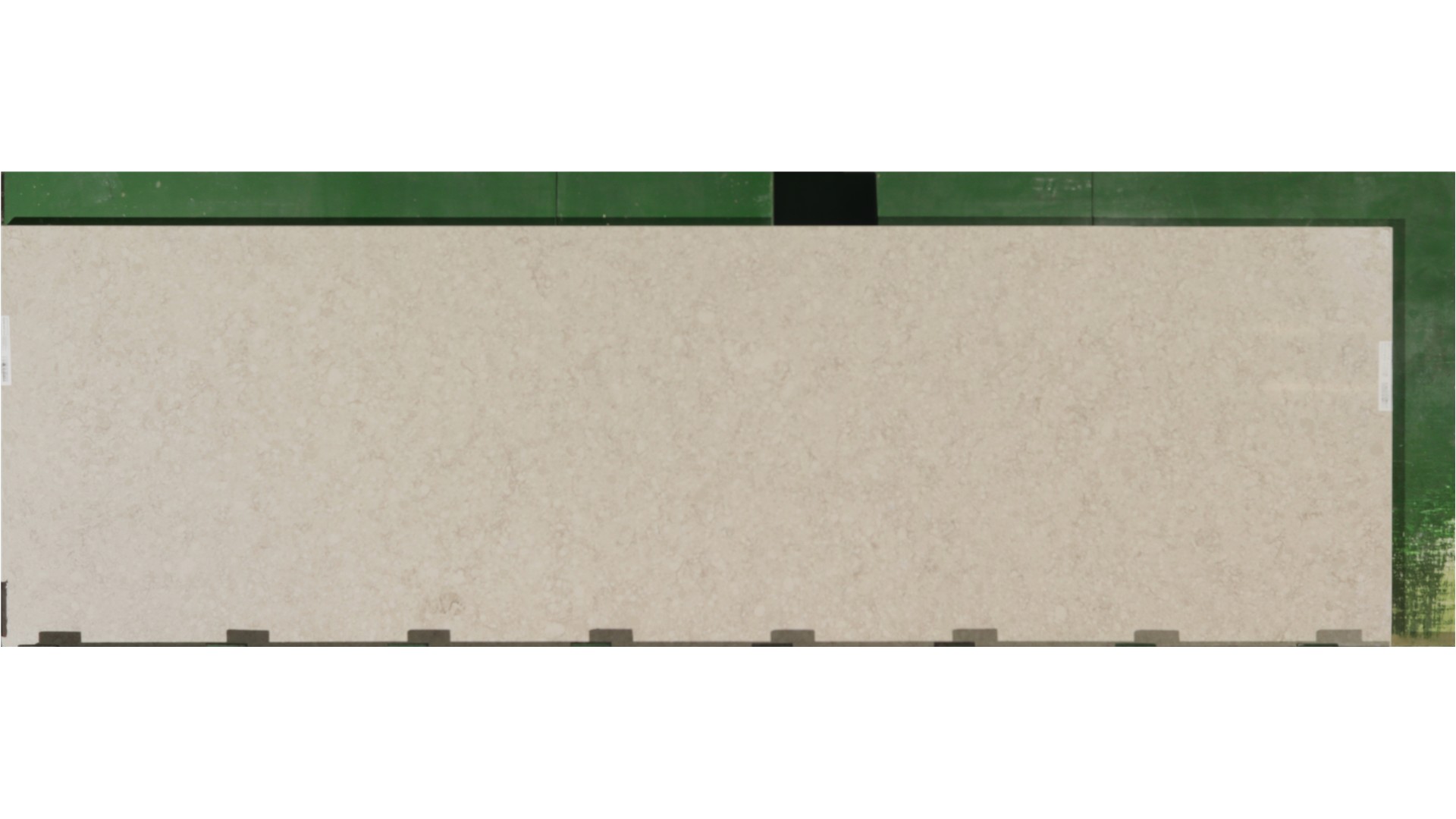 Corian Quartz Venetian Cream 3cm remnant, 128" × 35", on hand in Bensenville
