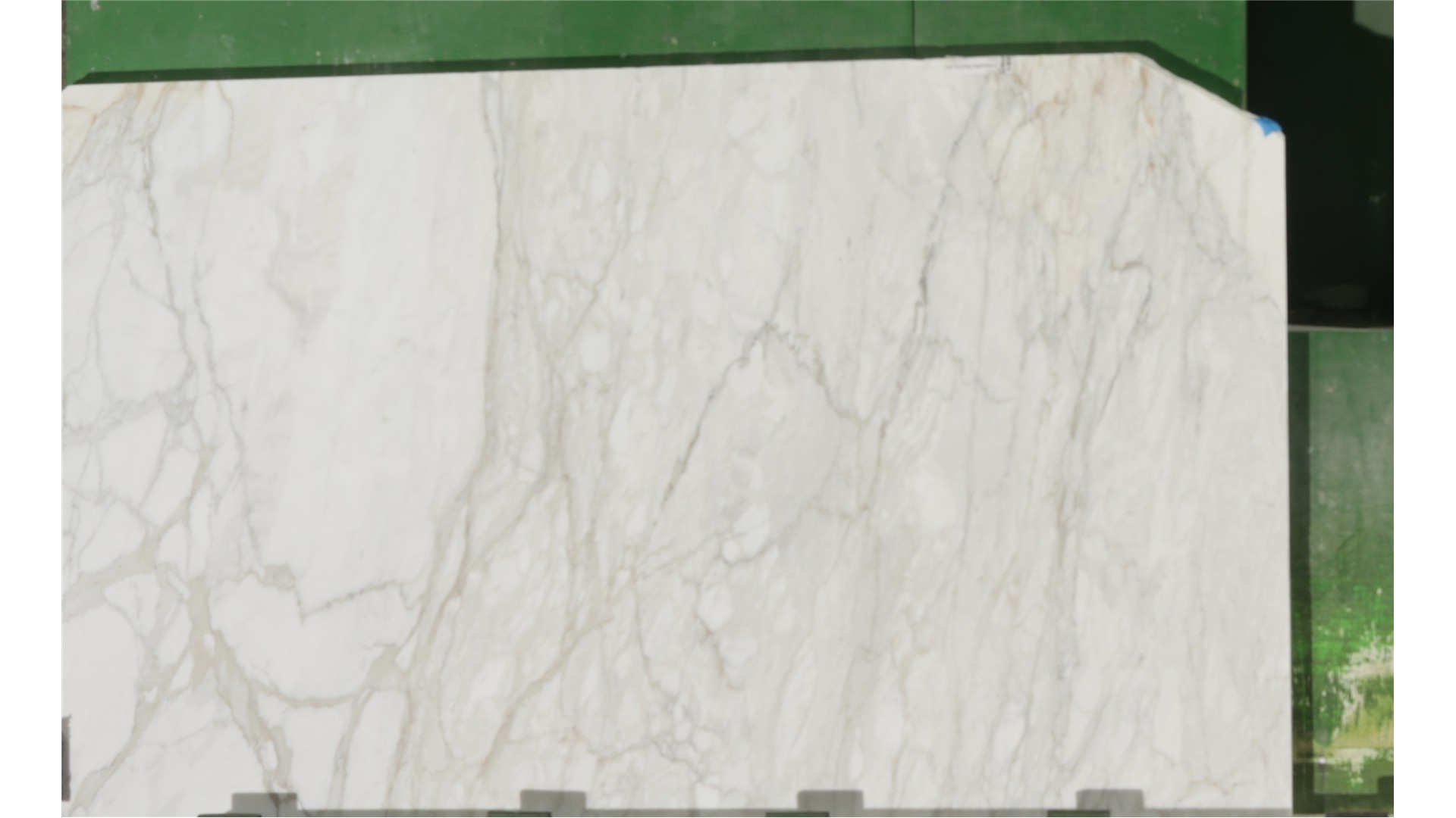 Natural Stone Calacatta Marble Honed 3cm remnant, 68" × 42", on hand in Bensenville
